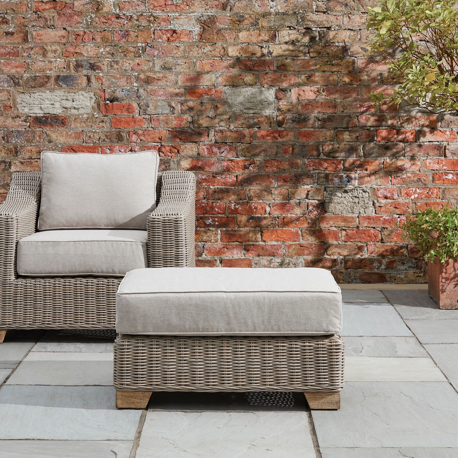 Capri Collection Outdoor Foot Stool