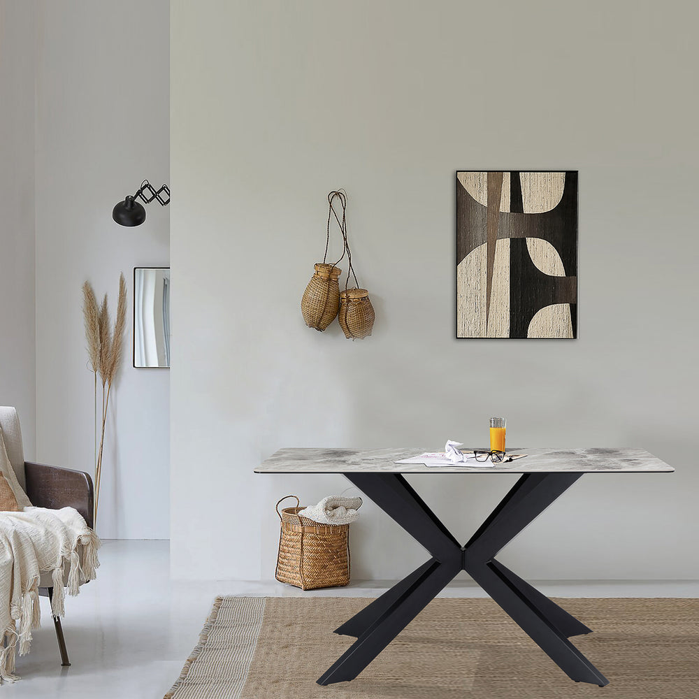 Luxe Grey Dining Table
