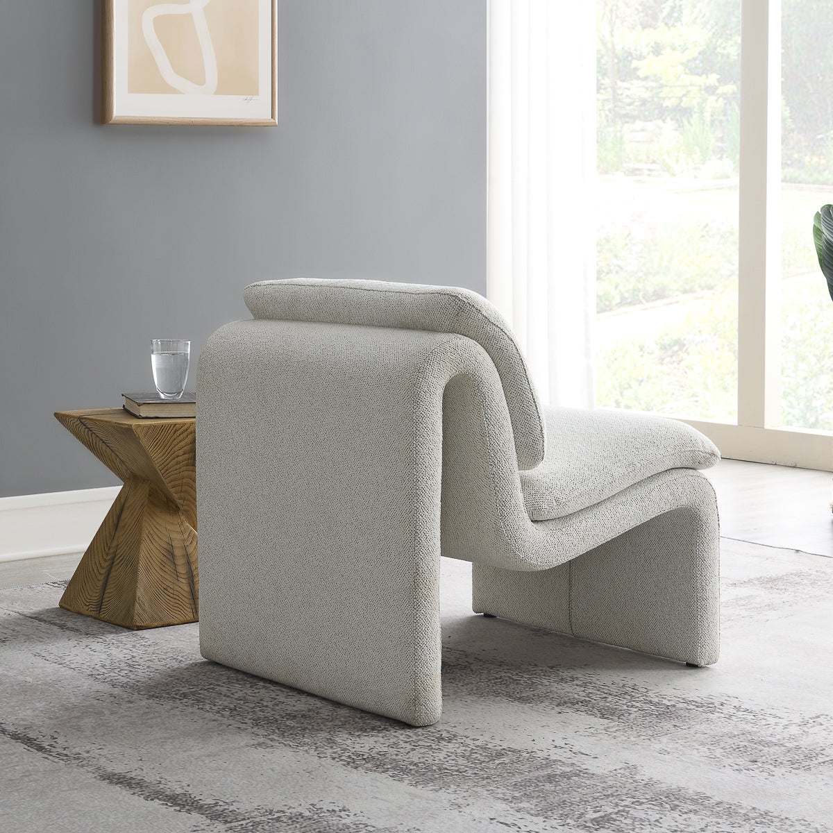
                  
                    Prague Single Designer Chair Cream Fine Fabric
                  
                