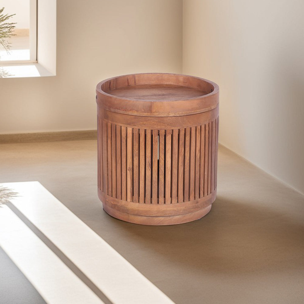 Neutra Slatted Side Table