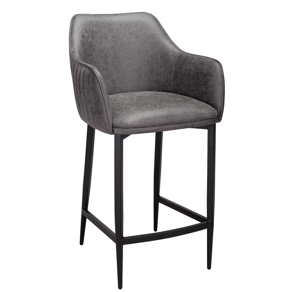 Hc Lawrence Grey Vintage Stool